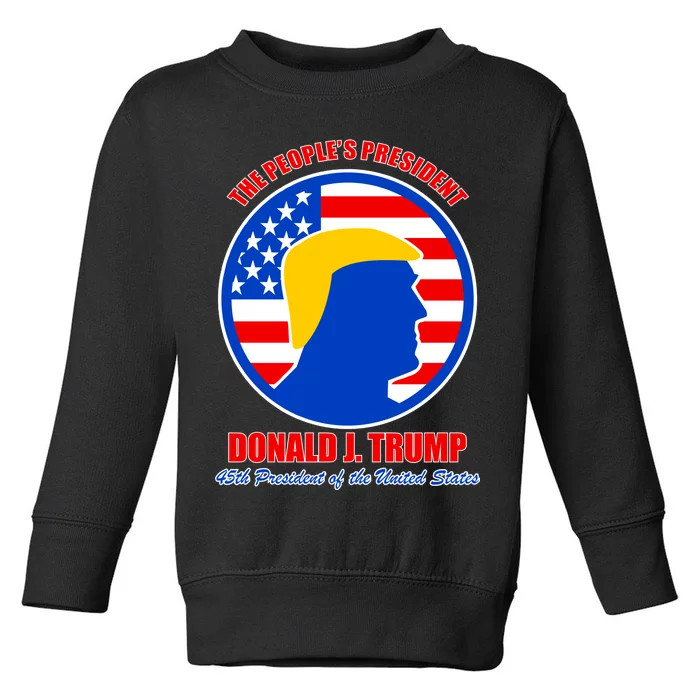 The People's President Donald Trump USA Logo Toddler Sweatshirt