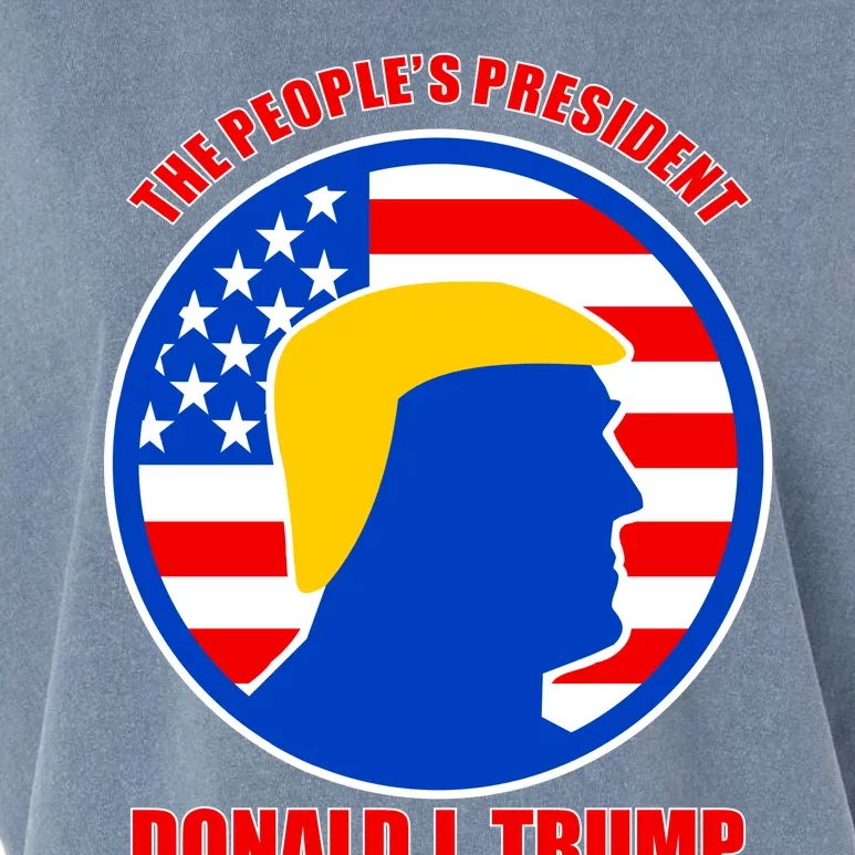 The People's President Donald Trump USA Logo Garment-Dyed Women's Muscle Tee