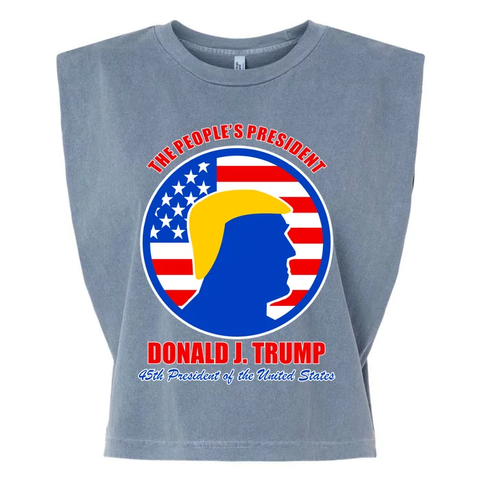 The People's President Donald Trump USA Logo Garment-Dyed Women's Muscle Tee