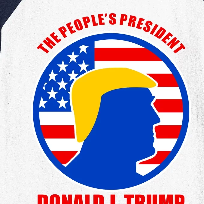 The People's President Donald Trump USA Logo Baseball Sleeve Shirt