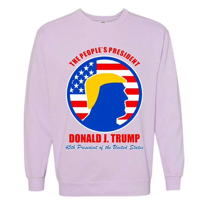 The People's President Donald Trump USA Logo Garment-Dyed Sweatshirt