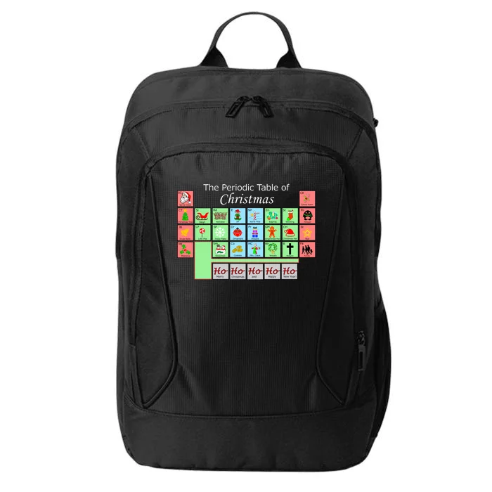 The Periodic Table Of Christmas Elements City Backpack