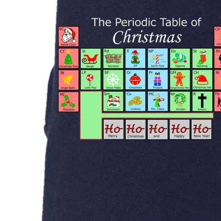 The Periodic Table Of Christmas Elements Doggie 3-End Fleece Hoodie