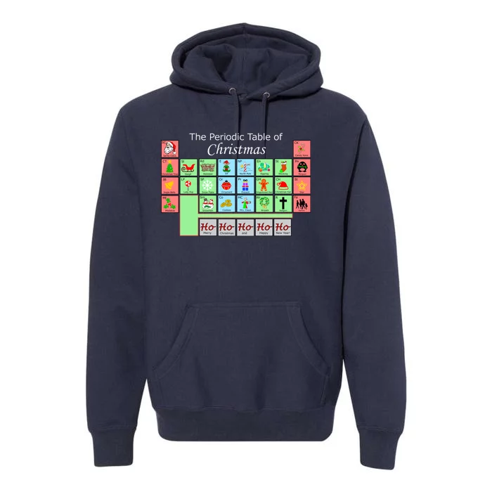 The Periodic Table Of Christmas Elements Premium Hoodie