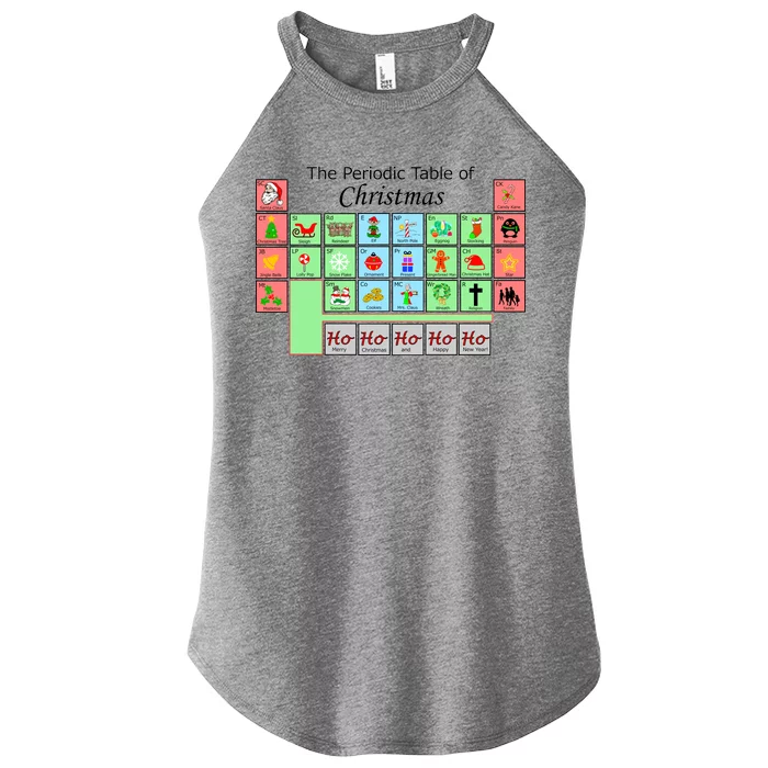 The Periodic Table Of Christmas Elements Women’s Perfect Tri Rocker Tank