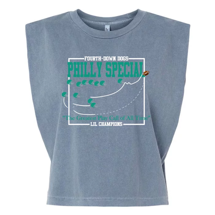 The Philly Special Greatest Play Call of All Time Philadelphia Garment-Dyed Women's Muscle Tee