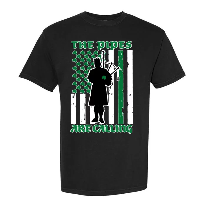 The Piped Are Call St Pattys Day Irish Flag Garment-Dyed Heavyweight T-Shirt