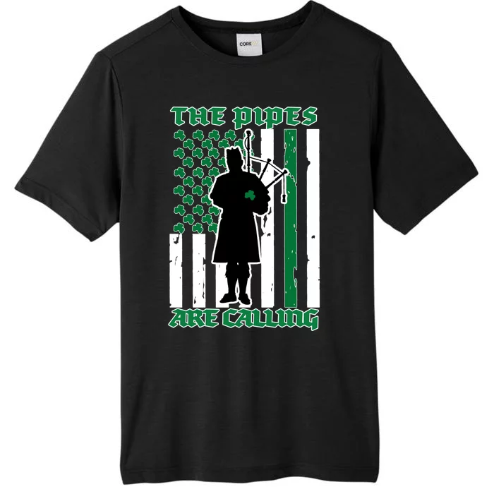 The Piped Are Call St Pattys Day Irish Flag ChromaSoft Performance T-Shirt