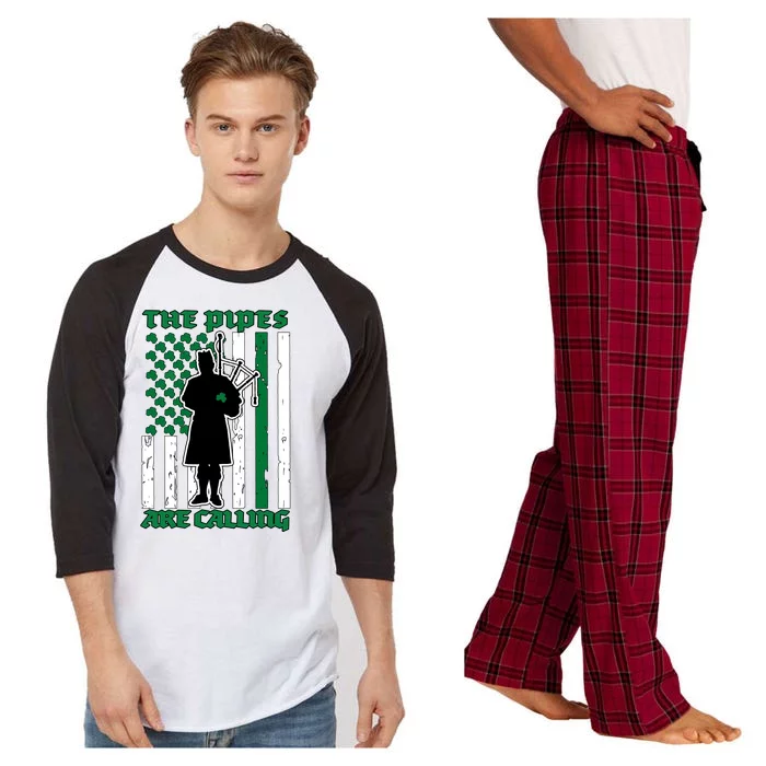 The Piped Are Call St Pattys Day Irish Flag Raglan Sleeve Pajama Set