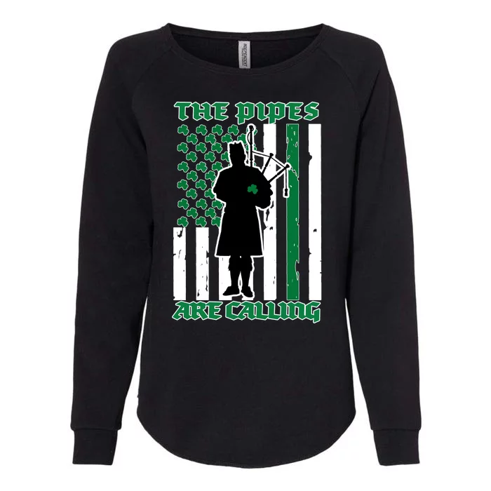 The Piped Are Call St Pattys Day Irish Flag Womens California Wash Sweatshirt