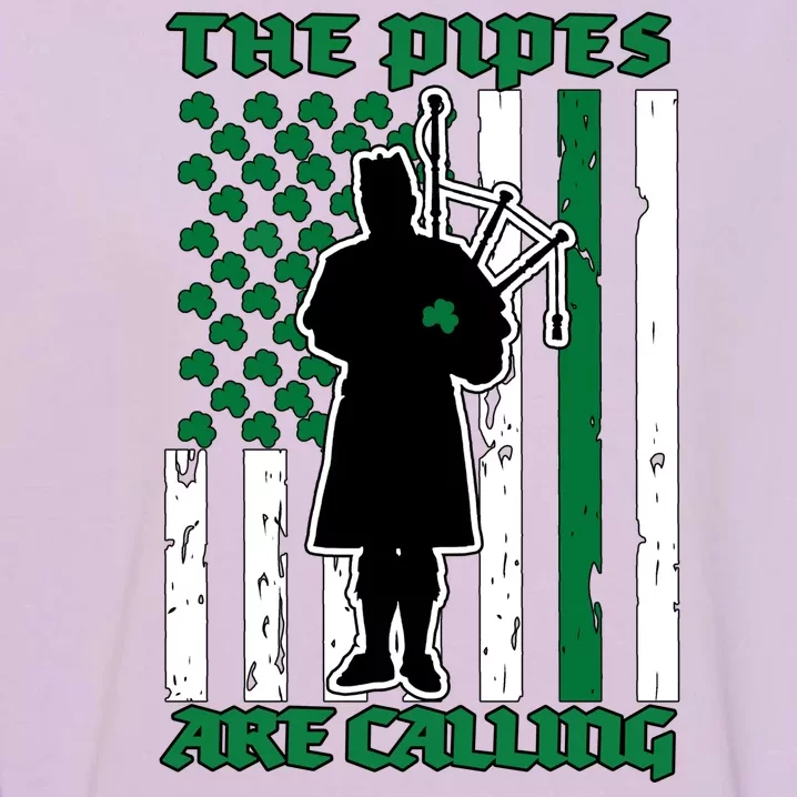 The Piped Are Call St Pattys Day Irish Flag Garment-Dyed Sweatshirt