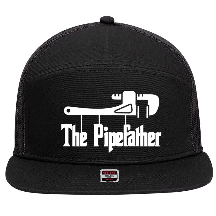 The Pipefather 7 Panel Mesh Trucker Snapback Hat