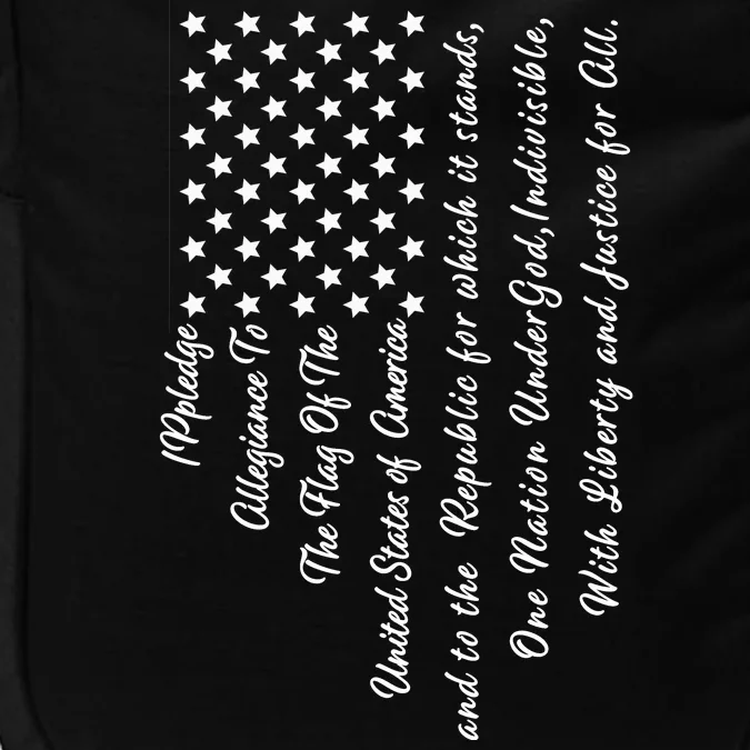 The Pledge of Allegiance American Flag Impact Tech Backpack