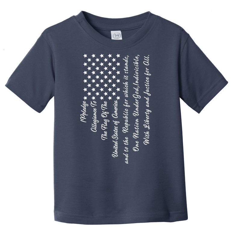 The Pledge of Allegiance American Flag Toddler T-Shirt