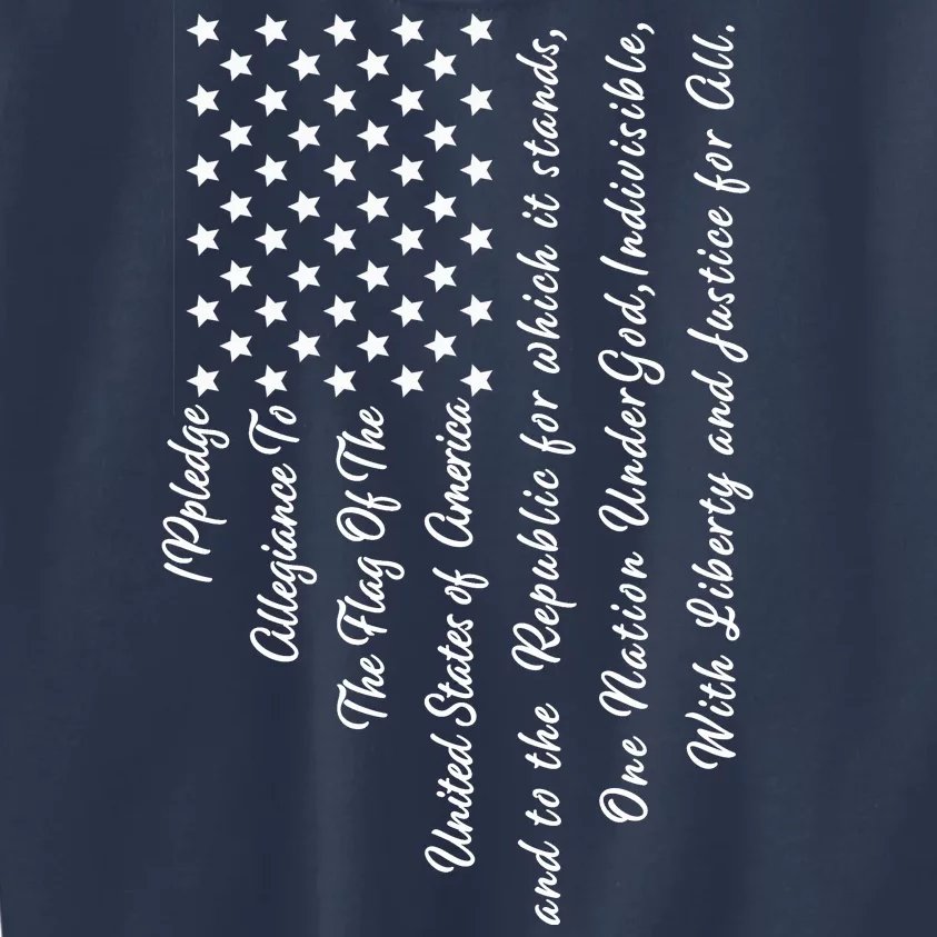 The Pledge of Allegiance American Flag Kids Sweatshirt