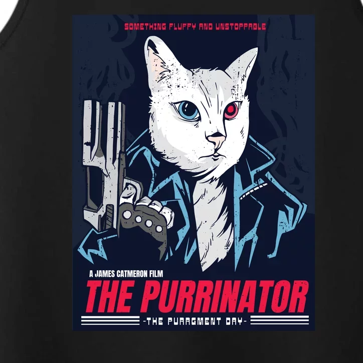 The Purrinator Film Performance Tank