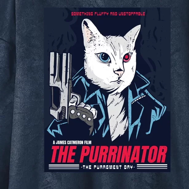 The Purrinator Film Hooded Wearable Blanket