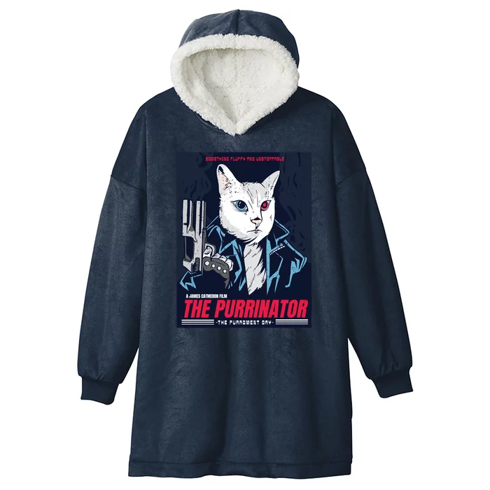 The Purrinator Film Hooded Wearable Blanket