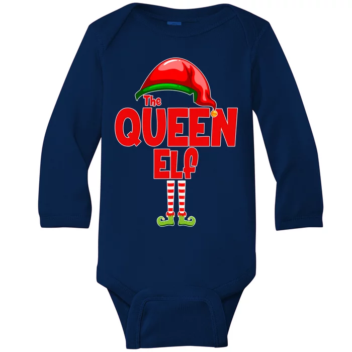 The Queen Elf Christmas Baby Long Sleeve Bodysuit