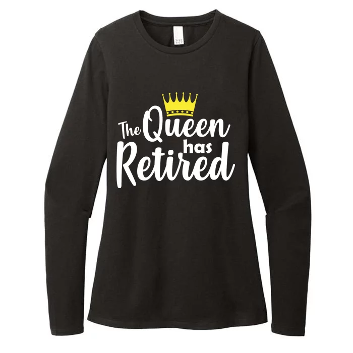 The Queen Has Retired Womens CVC Long Sleeve Shirt