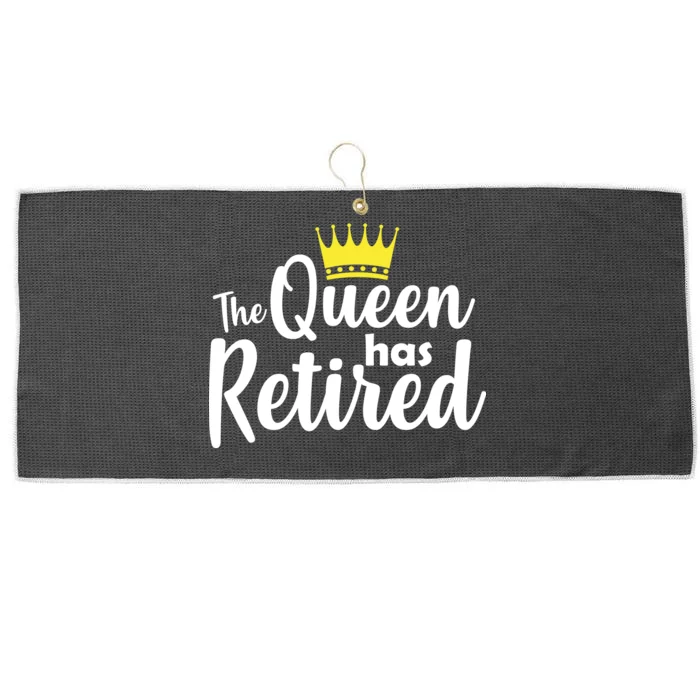 The Queen Has Retired Large Microfiber Waffle Golf Towel