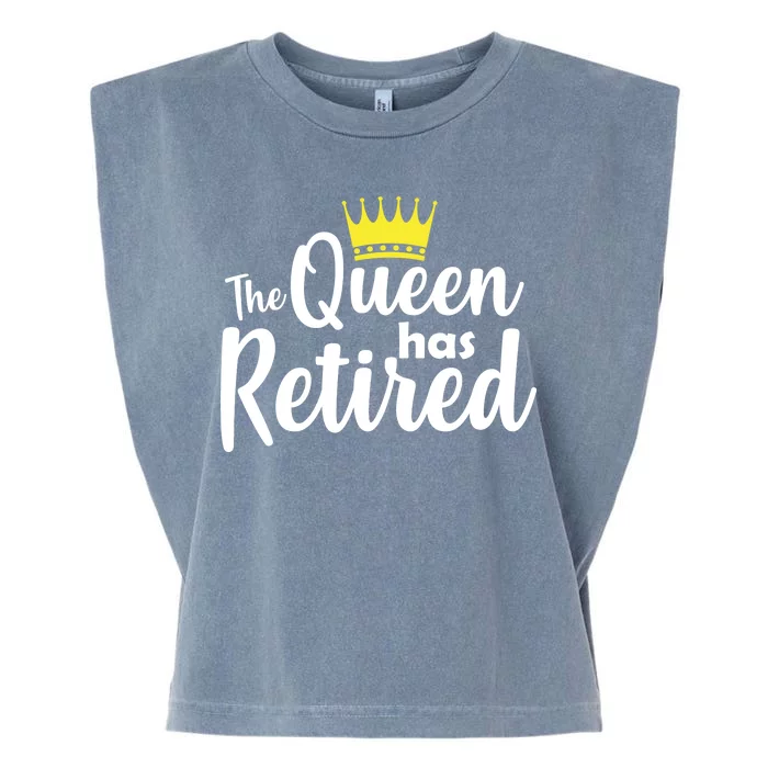 The Queen Has Retired Garment-Dyed Women's Muscle Tee