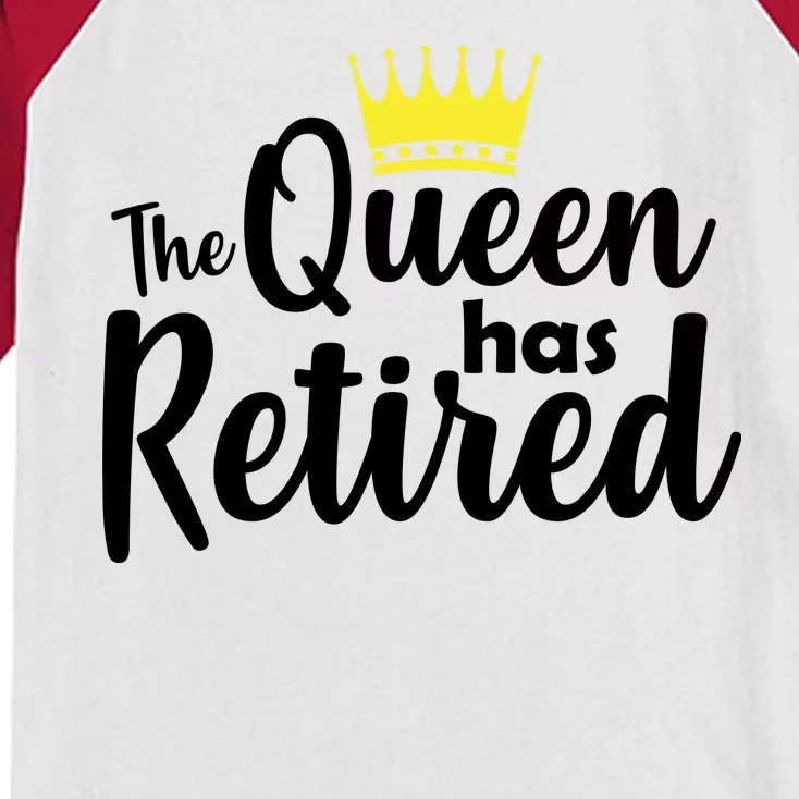 The Queen Has Retired Kids Colorblock Raglan Jersey