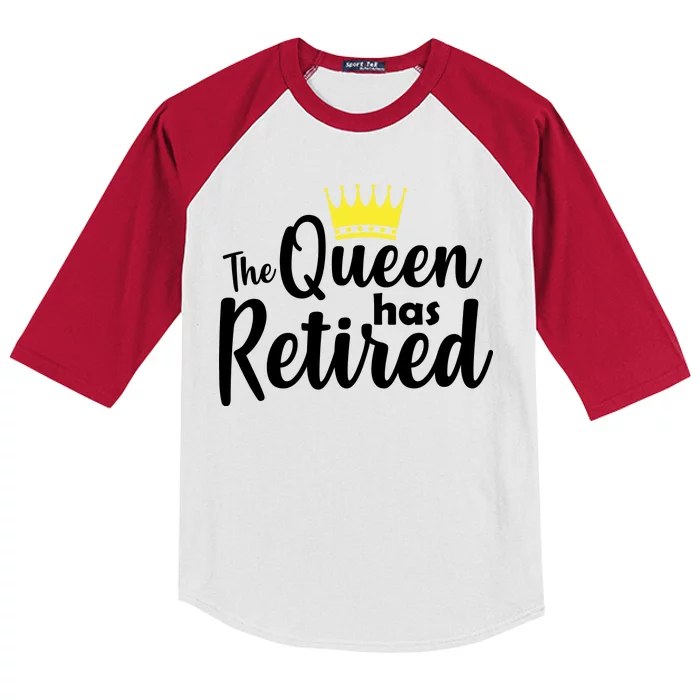 The Queen Has Retired Kids Colorblock Raglan Jersey