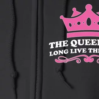 The Queen Is 40 Funny 40th Birthday Full Zip Hoodie