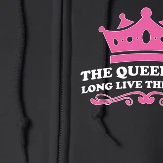 The Queen Is 50 Funny 50th Birthday Full Zip Hoodie