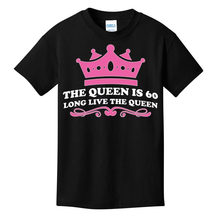 The Queen Is 60 Funny 60th Birthday Kids T-Shirt