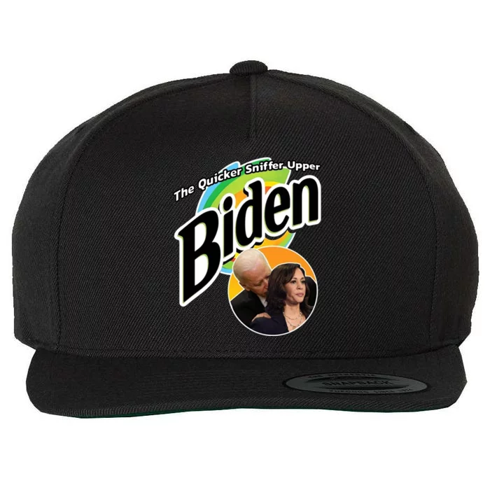 The Quicker Sniffer Upper Biden Wool Snapback Cap