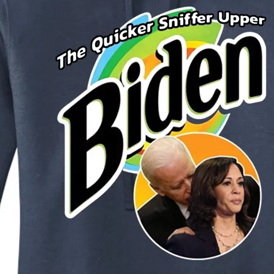 The Quicker Sniffer Upper Biden Women's Pullover Hoodie