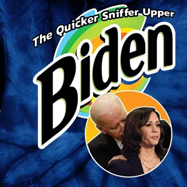 The Quicker Sniffer Upper Biden Tie Dye Hoodie