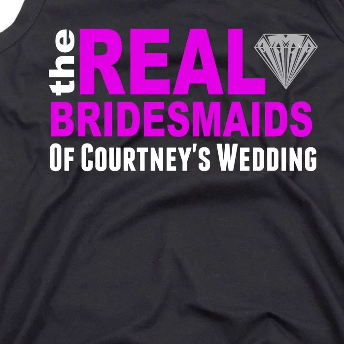 The Real Bridesmaids Of Personalize Wedding Custom Tank Top