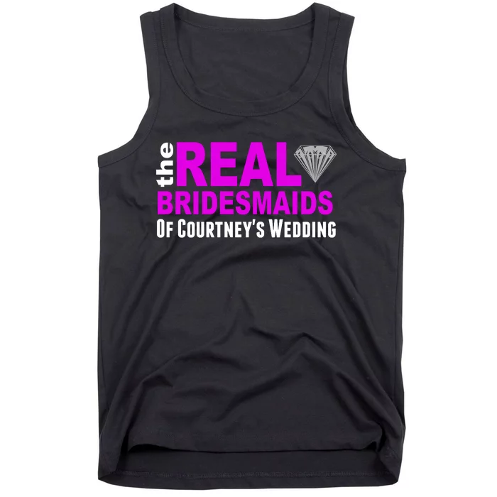 The Real Bridesmaids Of Personalize Wedding Custom Tank Top