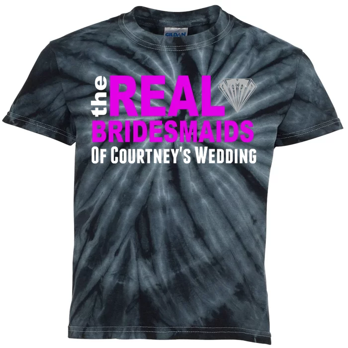 The Real Bridesmaids Of Personalize Wedding Custom Kids Tie-Dye T-Shirt