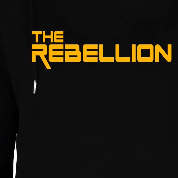 The Rebellion Logo Womens Funnel Neck Pullover Hood