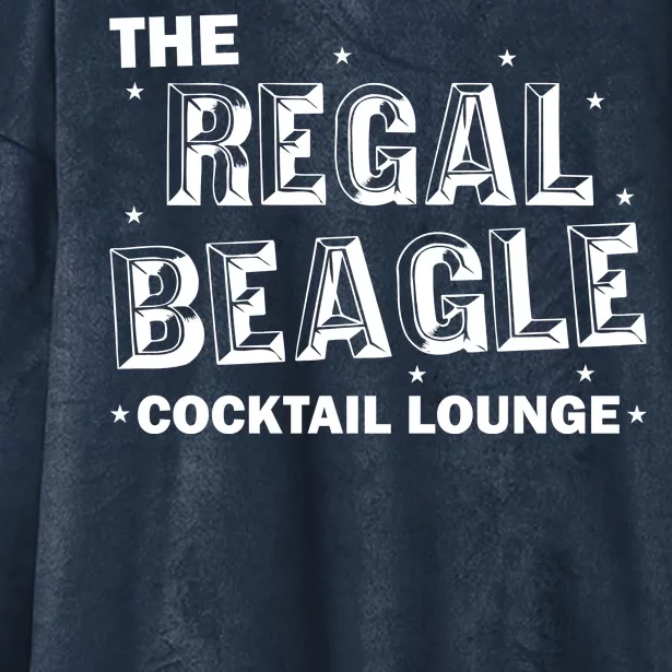 The Regal Beagle Cocktail Lounge Hooded Wearable Blanket