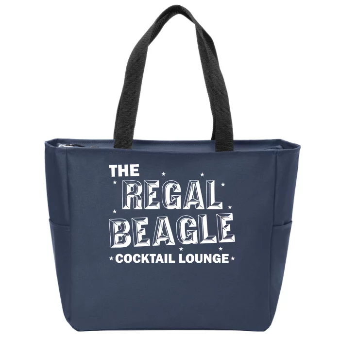 The Regal Beagle Cocktail Lounge Zip Tote Bag