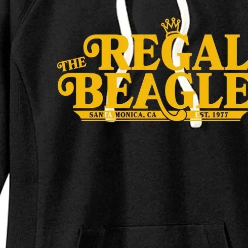 The Regal Beagle Santa Monica Ca Est 1977 Logo Women's Fleece Hoodie