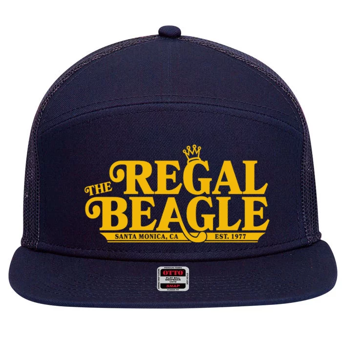 The Regal Beagle Santa Monica Ca Est 1977 Logo 7 Panel Mesh Trucker Snapback Hat