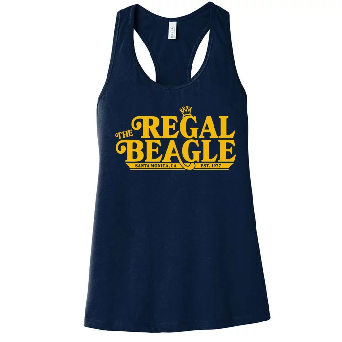 The Regal Beagle Santa Monica Ca Est 1977 Logo Women's Racerback Tank