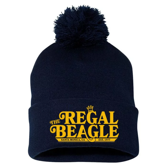 The Regal Beagle Santa Monica Ca Est 1977 Logo Pom Pom 12in Knit Beanie