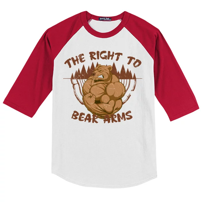 The Right To Bear Arms Kids Colorblock Raglan Jersey