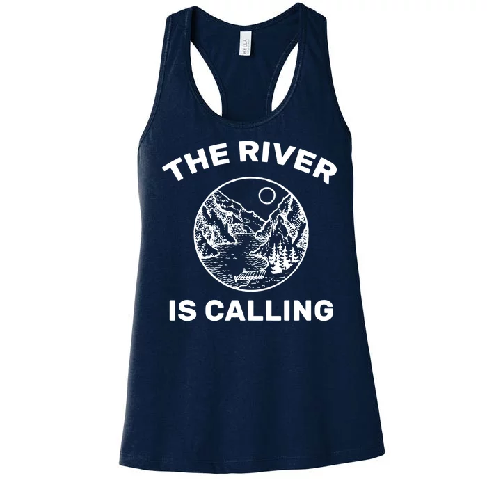 The River Is Calling Women's Racerback Tank