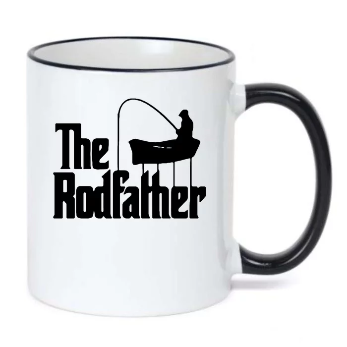 The Rod Father Funny Fishing Dad Black Color Changing Mug