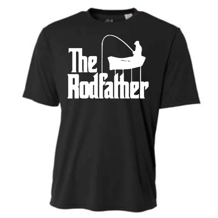 The Rod Father Funny Fishing Dad Cooling Performance Crew T-Shirt