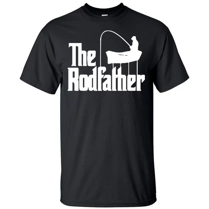 The Rod Father Funny Fishing Dad Tall T-Shirt