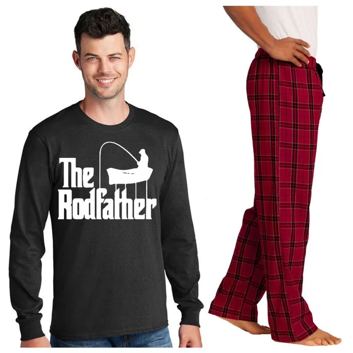 The Rod Father Funny Fishing Dad Long Sleeve Pajama Set